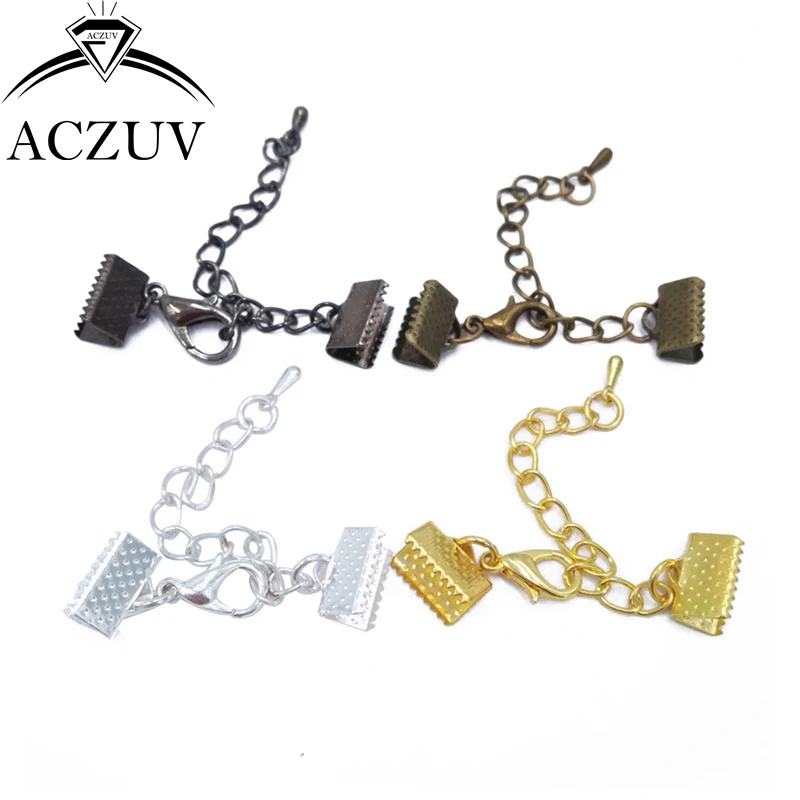 Концевые крепежные элементы для ленты 500 шт. плоская крышка застежки кожаного