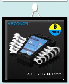 Veconor 9 шт. прочные усиленные метрики мяч состава шестигранный ключ Установить ключ гаечный ключ, CR-V
