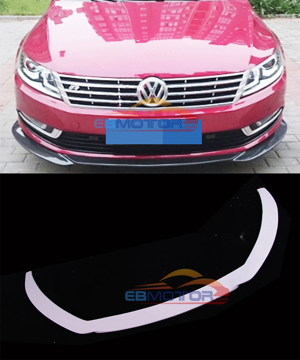 Неокрашенные волокна стекло передний спойлер для VW Passat CC 2013-2015 V079F | Автомобили и