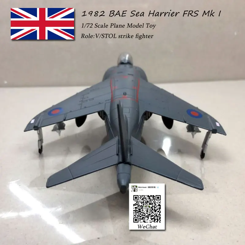 3 шт./лот оптовая продажа AMER 1/72 Scale 1982 BAE Sea Harrier FRS. Mk1 V/STOL ударный истребитель литой