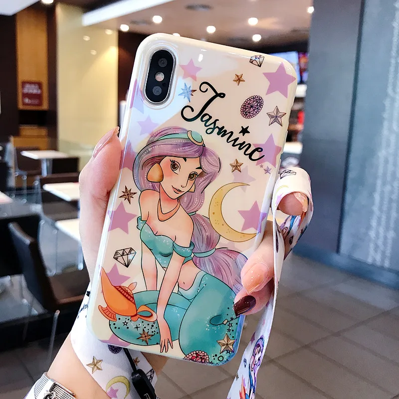 Чехол для iPhone X Ariel Princess чехол 8 plus IMD из ТПУ задняя крышка 7 6 6S Plus с рисунком