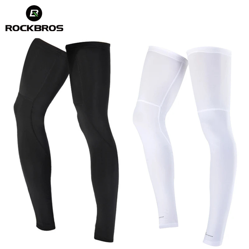 

ROCKBROS Running Cycling Bicycle Legwarmers UV Sunscreen Leggings Fitness Camping Leg Warmers Outdoor Sports Safety Knee Pads