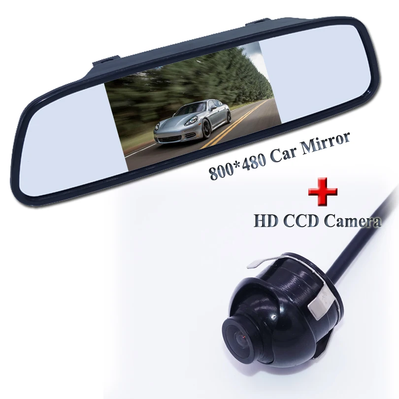 360 Угол обзора парковки автомобиля и фронтальная камера пластиковая шелковая с 4 3