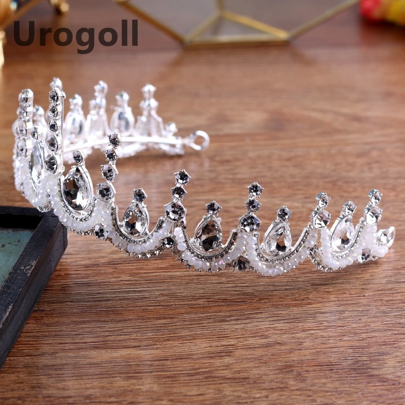 2019 Новая хрустальная свадебная корона тиара, брачный конкурс классические прозрачные аксессуары для волос невесты, женские украшения для головы Диадема Хэрбендс