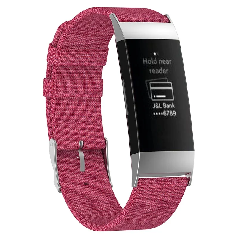 Smart Watch Bracelet Strap Canvas Band Replacement Belt for FitbitCharge 3 @JH | Accessories