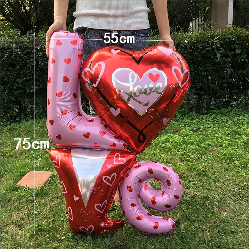 1 шт. Babyshower любовь в форме сердца надувной шар из алюминиевой фольги Вечеринка
