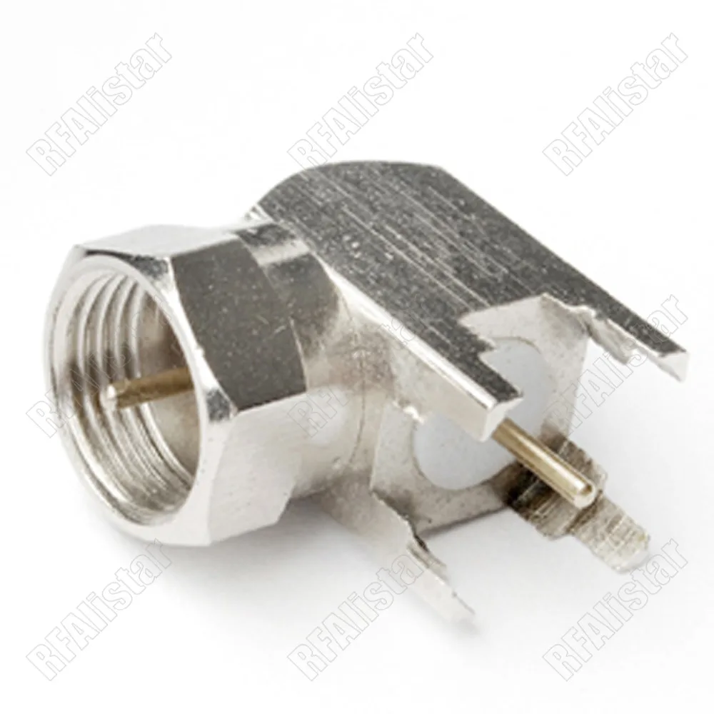 Штепсельная Вилка F Type 10 шт. с прямым углом через отверстие для монтажа на