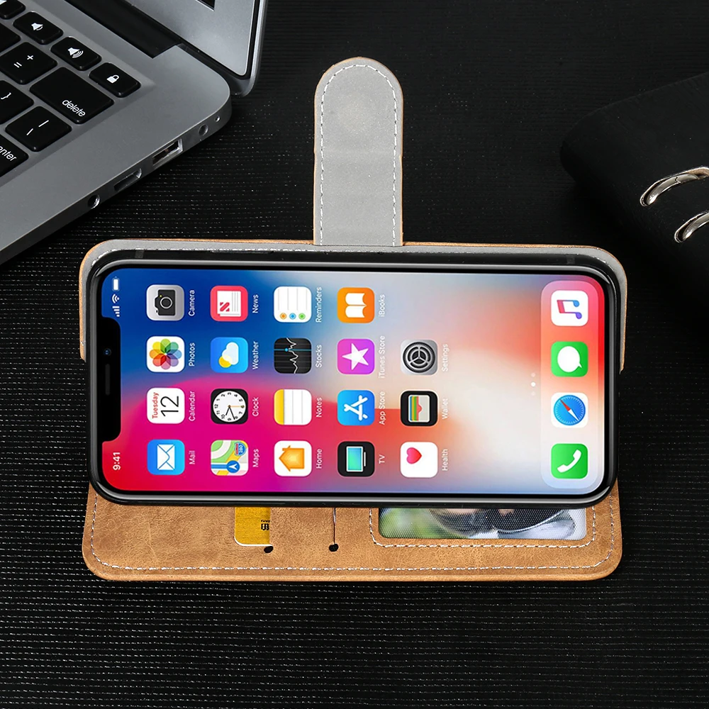 

New Design! Cubot R9 Case Luxury Wallet Vintage Flip Leather Case Phone Cover For Cubot R9 With Card Slots