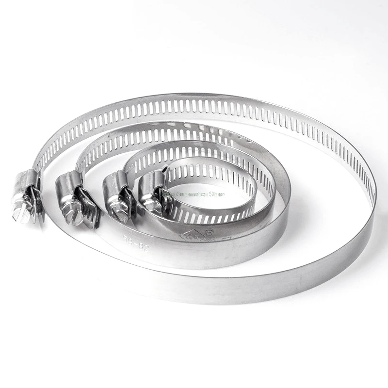 10 шт. Регулируемый винтовой червячный привод зажим для шланга 304 кольцо из