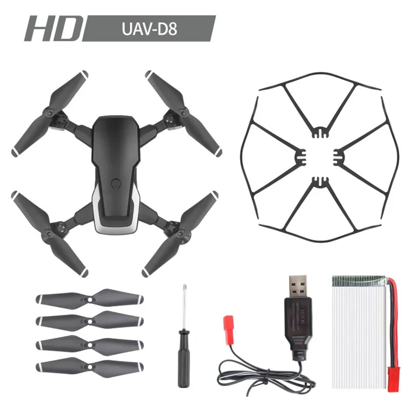 Новинка 2018 Дрон D8 с HD 1080P Wi Fi камерой Квадрокоптер парящий FPV Квадрокоптеры 5 Мп