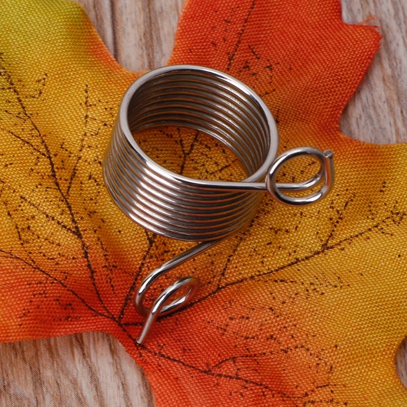 Пряжа из нержавеющей стали Threader палец кольцо шерсть нить наперсток Вязание