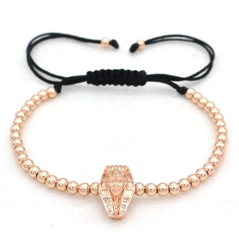 Брендовый милый Мишка очаровательный браслет Сфинкс для мужчин и женщин модные