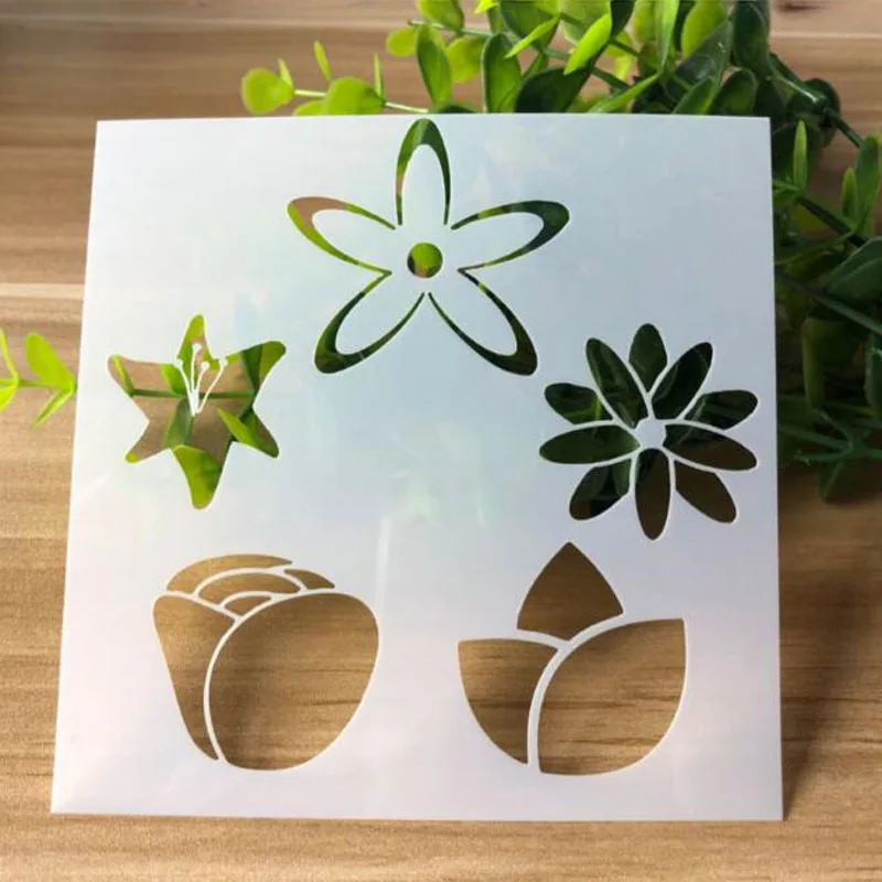 4 шт./компл. шаблоны буквы цифры трафарет пуля журнал спрей шаблон рождественские