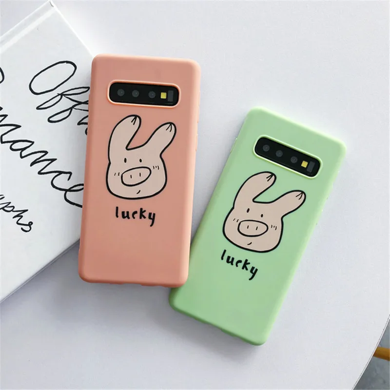 Силиконовый чехол для телефона samsung S8 S9 S10 Plus Galaxy S10E задняя крышка Ультратонкий