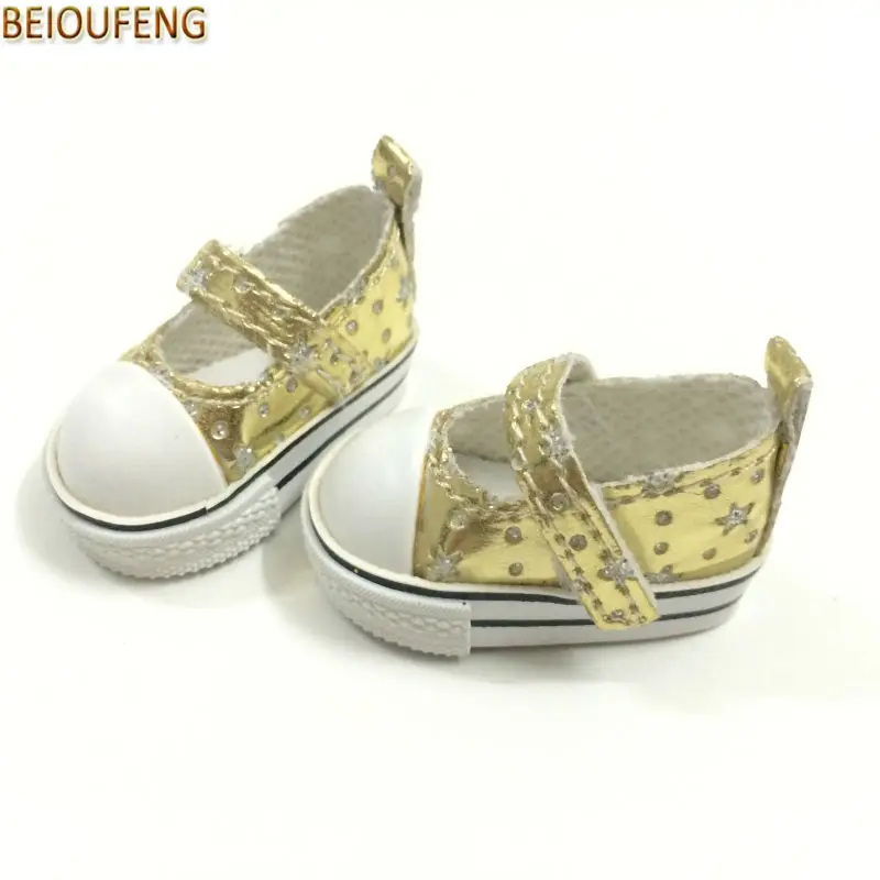 

BEIOUFENG 5CM Sneakers Doll Shoes for 1/6 BJD Dolls,Mini Toy Boots BJD Doll Footwear Sports Summer Shoes for Dolls 6 Pair/Lot