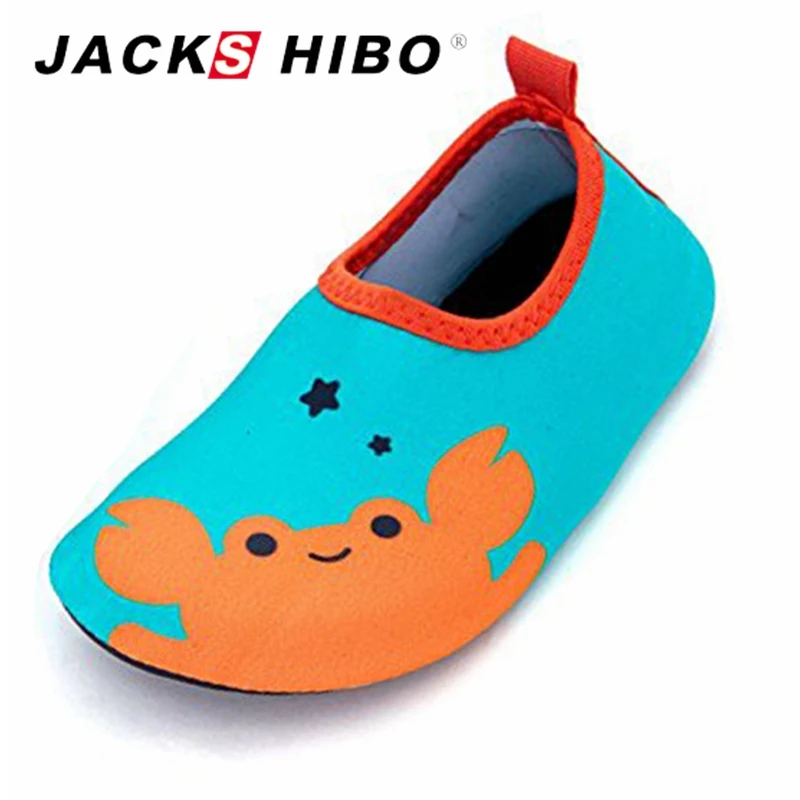 JACKSHIBO детские носки для воды обувь бассейна с синими звездами детская пляжная