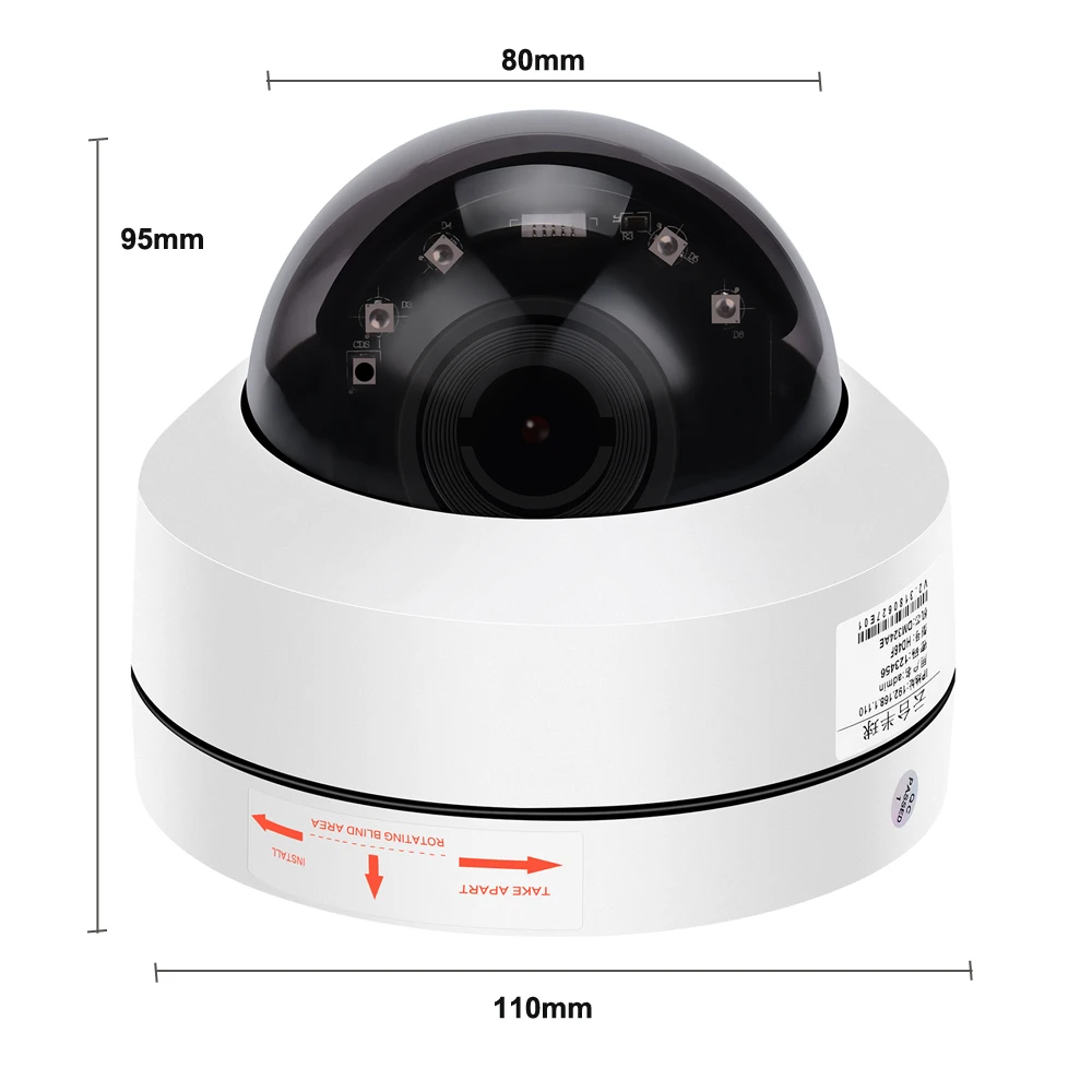 Камера видеонаблюдения Hamrolte Sony IMX323 1080P PTZ AHD/TVI/CVI/CVBS зум 2 8-12 мм водонепроницаемая |