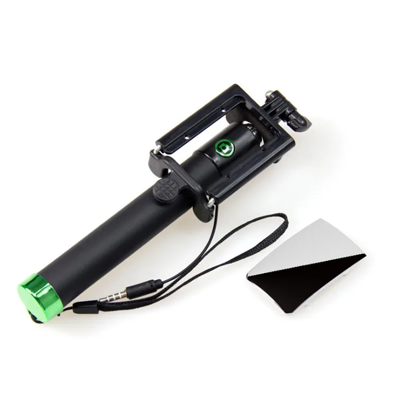 Eustak проводной ручной монопод для селфи с зеркалом мини Автоспуск iPhone 6 6S Plus Samsung