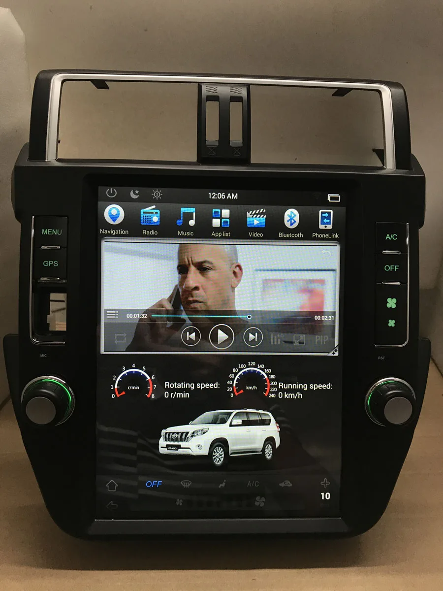 Чистый Android 7.1.1 четырехъядерный 2 Гб RAM автомобильный DVD для TOYOTA Land Cruiser prado 2014 16 1024*600