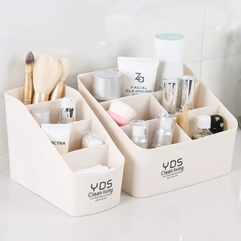 Storage Box Office Plastic Sosmetics Simple Desktop Rack Lipstick Remote Control Multifunction Bathroom Finishing | Дом и сад