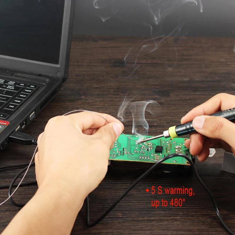 UANME 1 комплект 8 Вт 5 В USB питание Электрический паяльник сварочный пистолет ручные