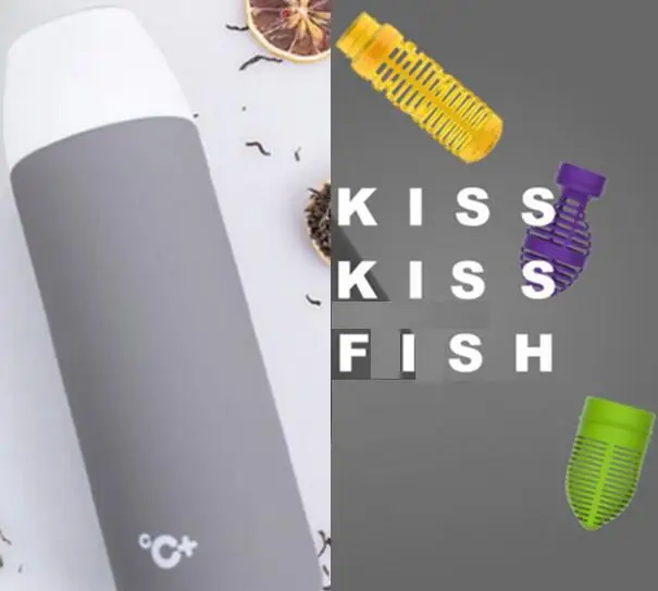 deep grey CC cup Xiaomi CC+ умная Термокружка с вакуумной изоляцией, кружка для путешествий, поцелуй, поцелуй, рыба, термосы, OLED, термос с дисплеем температуры - Цвет: deep grey CC cup