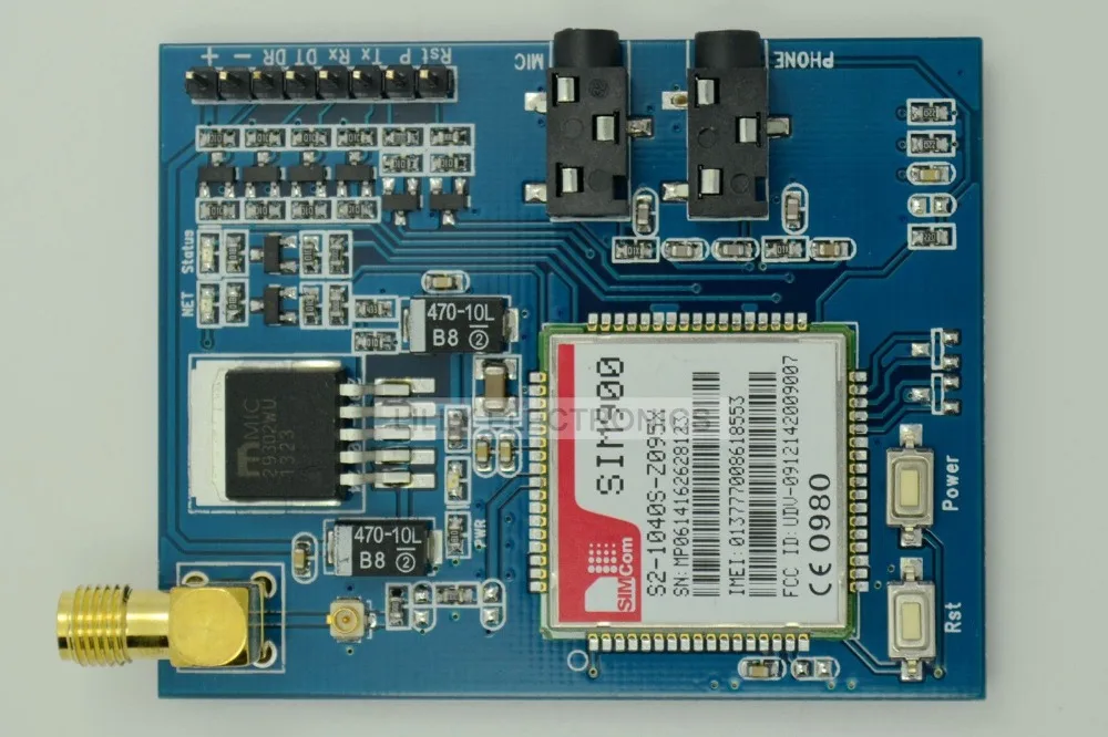 SIM900 GSM/GPRS Минимальный системный модуль с антенной совместимой RASPBERRY PI | Лампы и