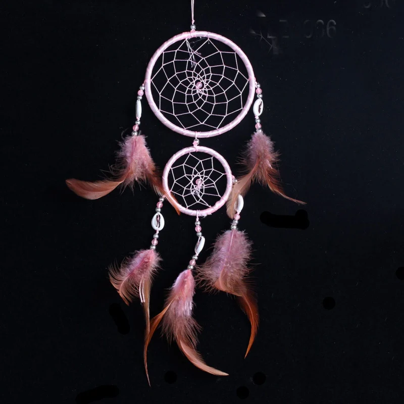 Белый Ловец снов ветряные колокольчики подвеска в виде пера индийском стиле