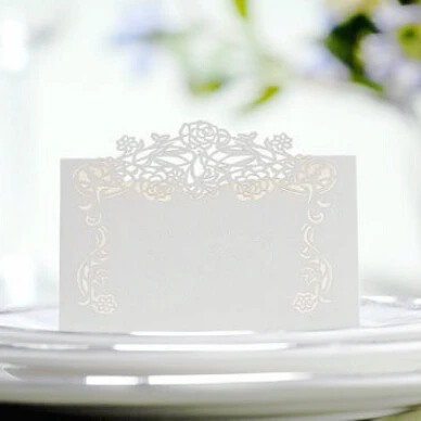 100 шт./лот лазерная резка цветок винограда узор Бумага карты брак вечеринок и