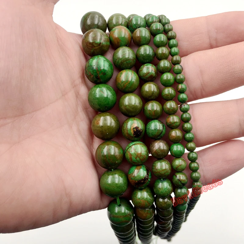 Бусины хризоколла из нефрита камень феникс круглые бусины свободный шар размер