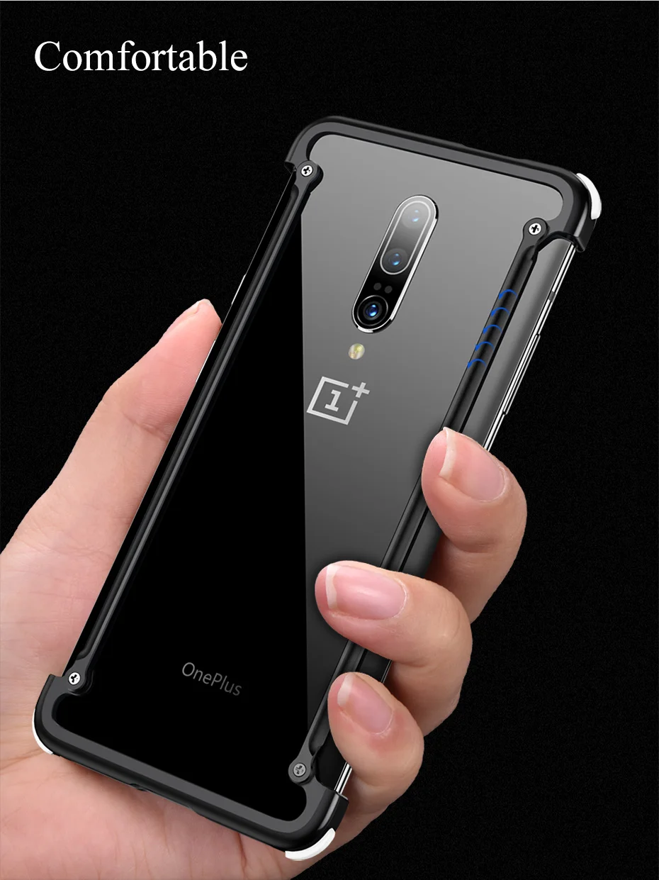 OATSBASF металлический чехол для подушки безопасности для One plus 6T 7 Чехол персональная подушка безопасности металлический бампер чехол для On plus 7 pro