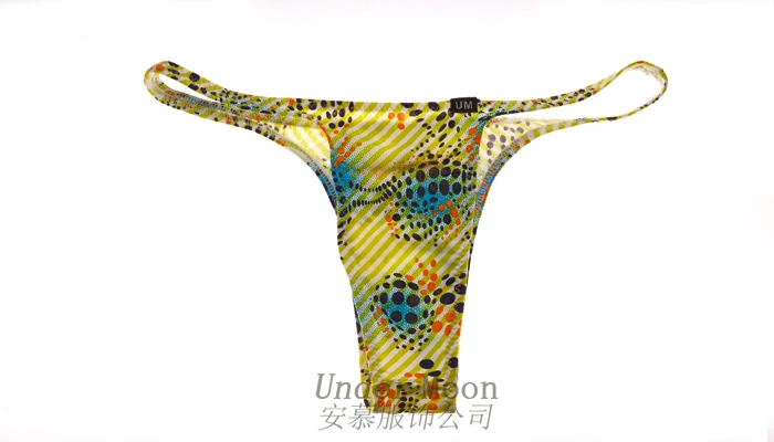 Низкая посадка сексуальные мужские трусы с принтом нижнее белье Новое