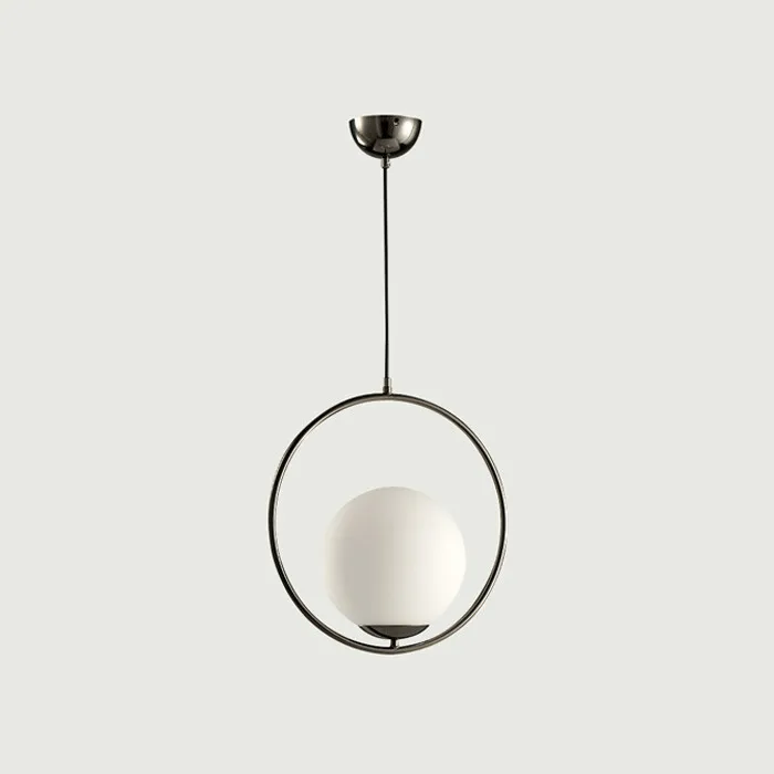 Pendant Black 3 Датский Скандинавский современный круглый стеклянный шар люстра для спальни Кафе Ресторан Бар Внутреннее освещение светильники Декор - Цвет абажура: Pendant Black 3