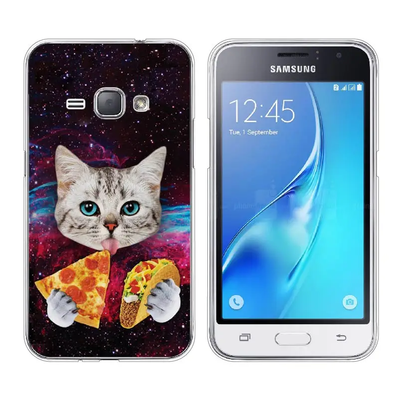Для Samsung Galaxy J1 2016 Чехол Мягкий Силиконовый Мультфильм Телефон задняя крышка чехол
