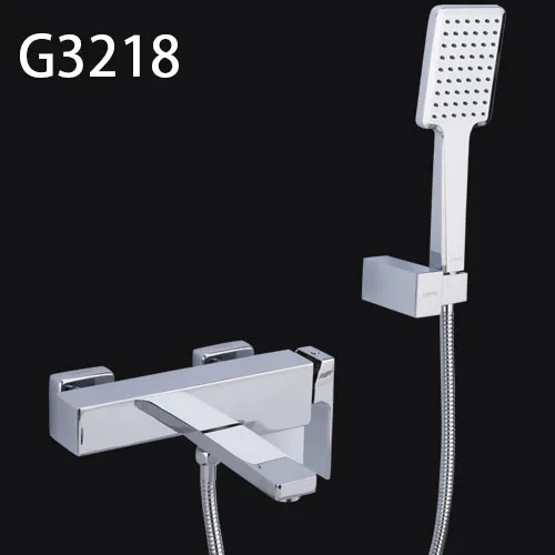 G3218 Gappo хромированные латунные домашние смесители для душа для ванны Душ водопад насадки для душа хромированный смеситель для воды кран для ванной Душевой набор - Цвет: G3218