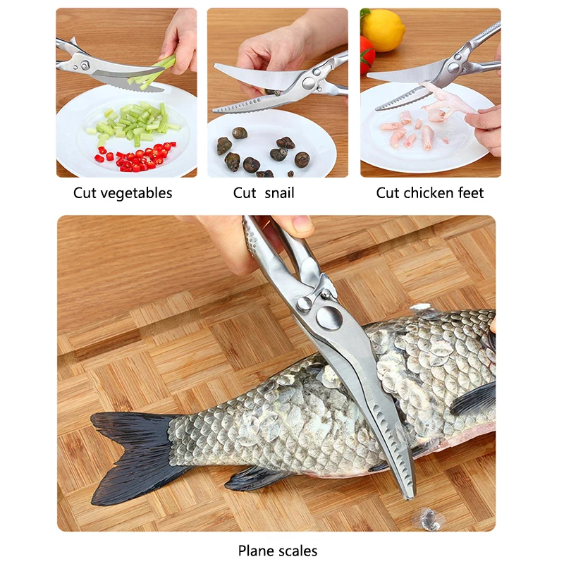 Нержавеющая сталь для кухни птицы Курица ножницы костей Cutter Кук гаджет сдвига