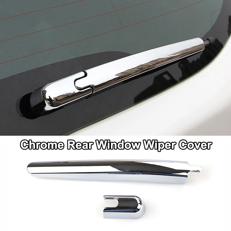 rear wiper cover Для Ford Escape Kuga 2013 хромированный передний задний противотуманный светильник, дверная ручка, Накладка для кузова, отделка, украшение автомобиля - Цвет: rear wiper cover