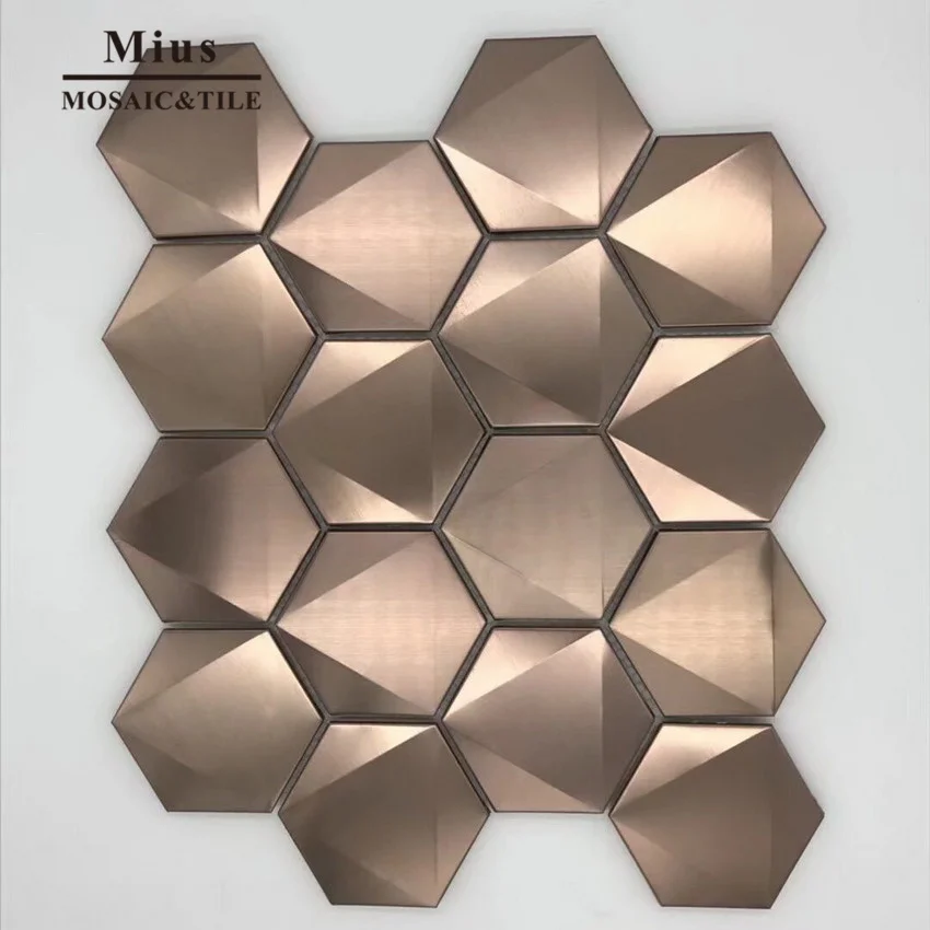 

3D metail mosaic tile for home decoration