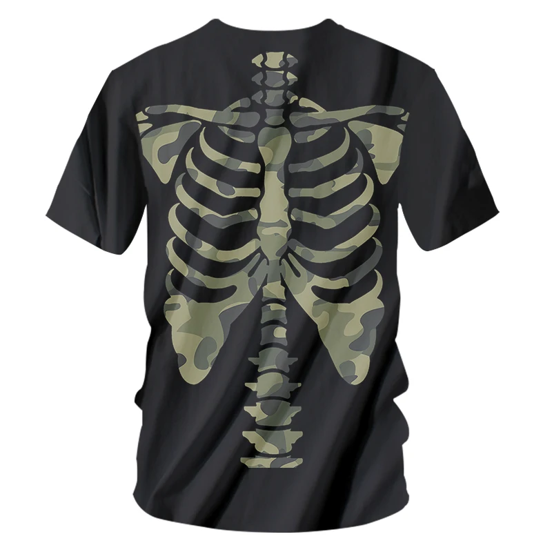 OGKB Мужская Новая 3D печатная креативная интересная Повседневная футболка