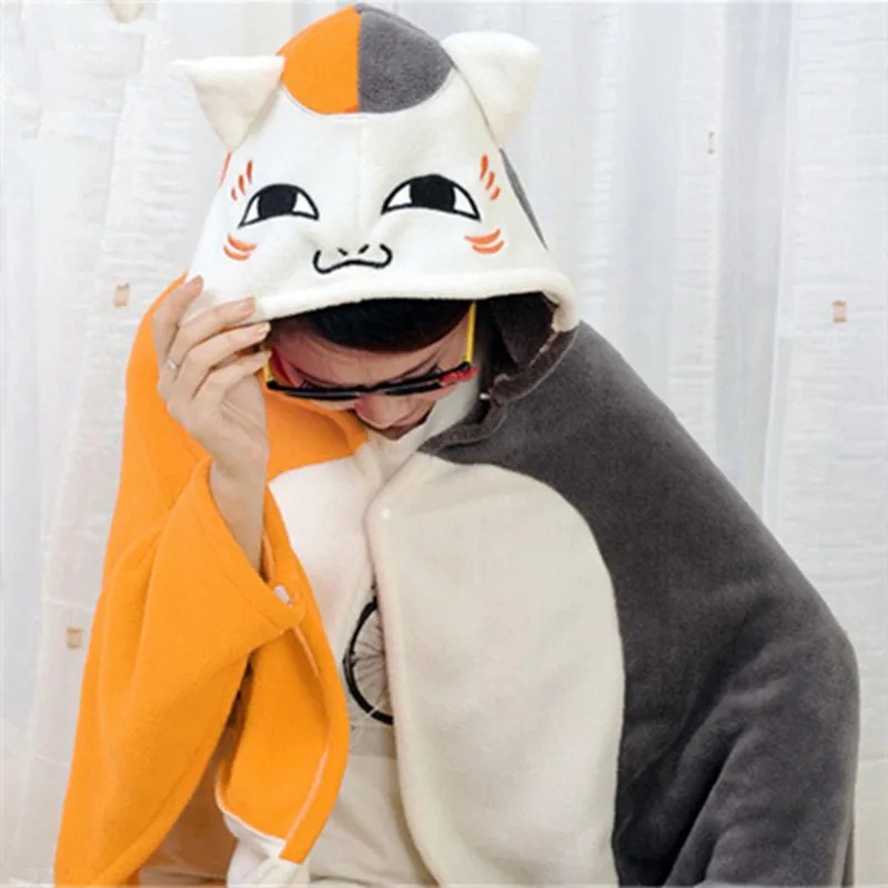 Natsume Yuujinchou Флисовое одеяло для кондиционера с капюшоном/аниме карнавальный