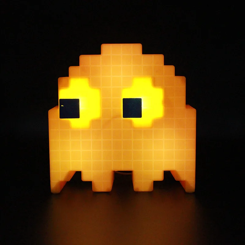 Pac-man pixel wars красочные Меняющие цвет огни pac-man ghost огни вечерние музыкальные настольные лампы