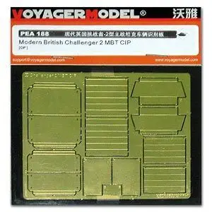 

KNL HOBBY Voyager Model PEA188 Challenger 2 main battle tank with the enemy identification plate metal etching pieces