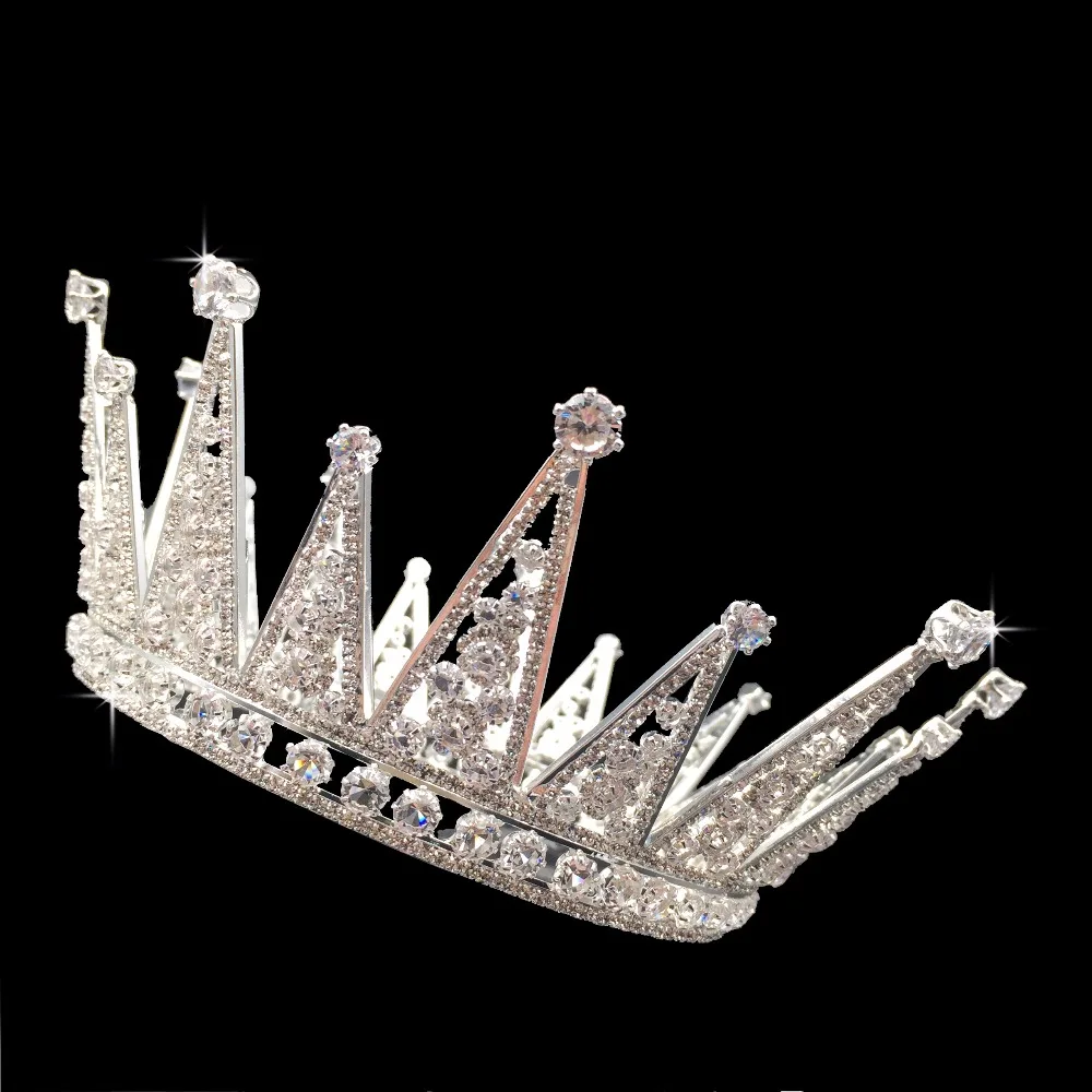 Hadiyana Elegent Crowns Large Size Zirconia Crystal Wave Wedding Bridal Tiaras Crown for Women Hair Accessories Box Pack BC3101 | Украшения