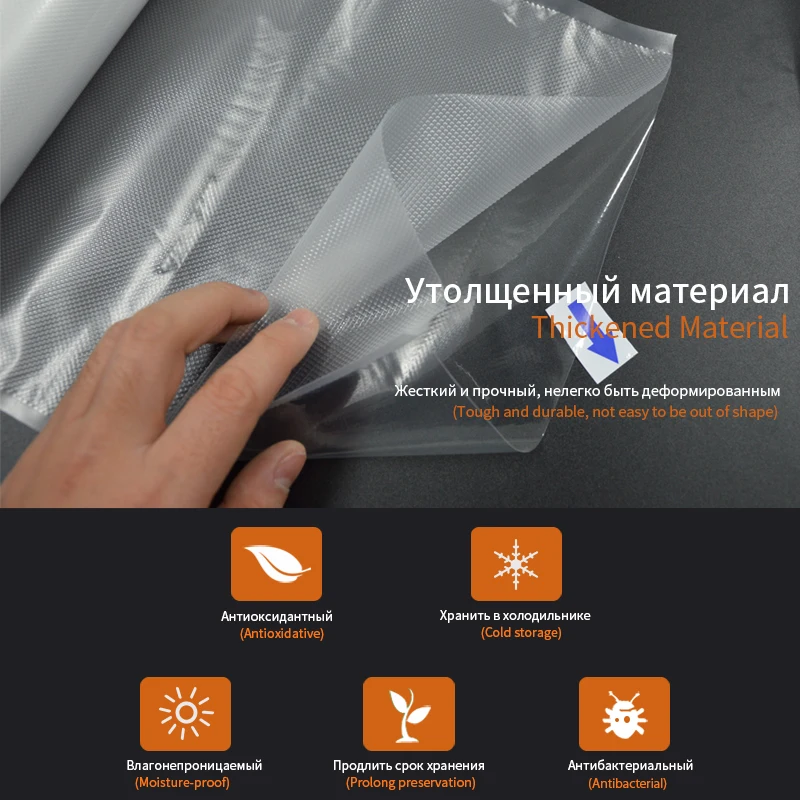 TINTON LIFE вакуумные пакеты для хранения ващей и продуктов пакеты съедобной степени 5 рулонов(12*500см+ 15*500см+ 20*500см+ 25*500см+ 28 см*500см