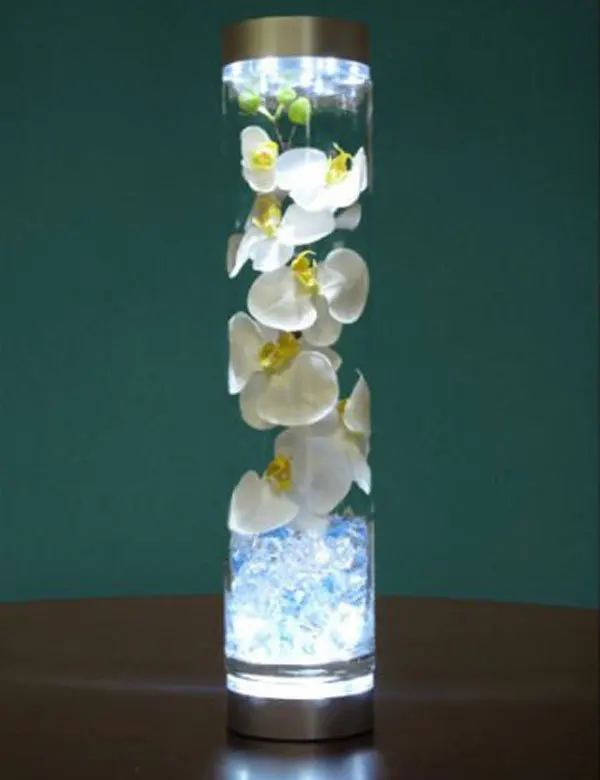 

Free shipping 10pcs/lot LED Under Vase base light, centerpieces lighting Battery operated Wedding Centerpieces Party Supplies