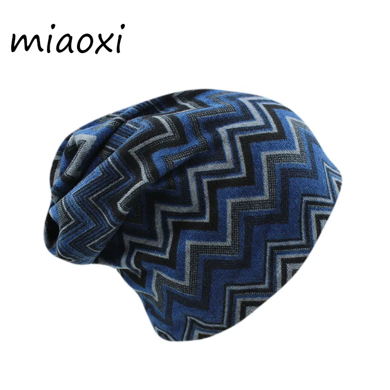 

Miaoxi Новая высококачественная женская шапка шарф модные облегающие шапки хлопковая зимняя теплая шапка для взрослых девочек Полосатые Шапо...