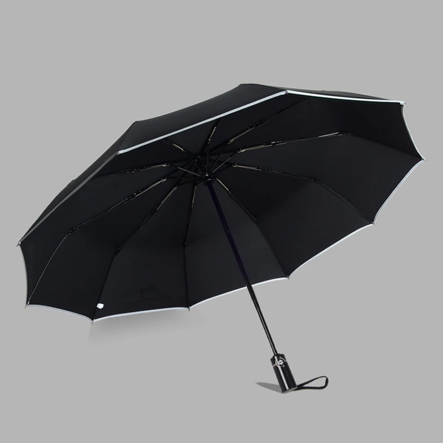 Women Automatic Umbrella Uv Black Large Wind Light Luxury Big Umbrellas Ladies Clear Strong Paraguas Corporate Gifts 40YS0058 | Дом и сад