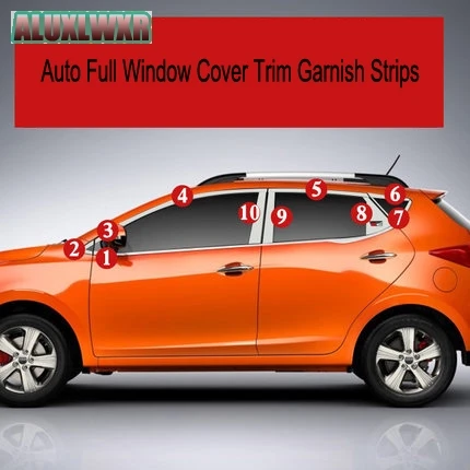 

Car-styling Auto Full Window Cover Trim Garnish Strips 20PCS Car Accessories 2017 Stainless Steel 2015 2016 for Jac Refine S2