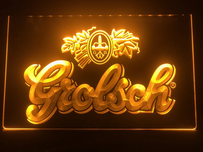 007-Grolsch пивной бар Пивной клуб светодиодный неоновый свет знак