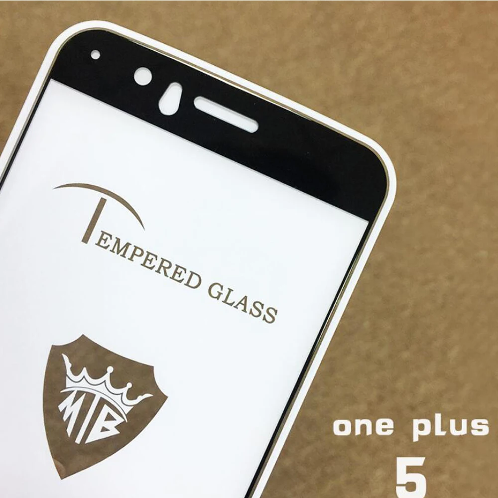 Для oneplus 5 стекло 2.5D Закаленное Стекло 9 H полное покрытие клея для протектор